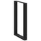 Salontafelpoten 2 st U-vormig 60x(90-91) cm staal zwart