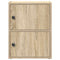 Boekenkast 40x24x52 cm bewerkt hout sonoma eikenkleurig