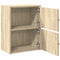 Boekenkast 40x24x52 cm bewerkt hout sonoma eikenkleurig