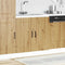 Spoelbakonderkast Kalmar 80x46x81,5 cm hout artisanaal eiken