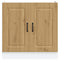 Spoelbakonderkast Kalmar 80x46x81,5 cm hout artisanaal eiken