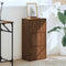 Boekenkast 40x24x77 cm bewerkt hout bruin eikenkleurig