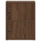 Boekenkast 40x24x52 cm bewerkt hout bruin eikenkleurig