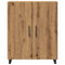 Dressoir 69,5x34x90 cm bewerkt hout artisanaal eikenkleur