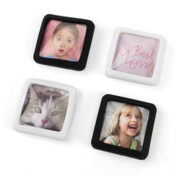 Trendform Magneten DO IT! Vierkant - set van 4 - zwart/wit