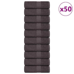 Zeepdoekjes 50 st 30x30cm 360 g/m 100% katoen antracietkleurig