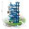 Speelgoed garage - politie - 5 niveaus - met 2 auto's en helikopter - 46x54x84 cm