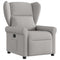 Fauteuil verstelbaar stof wolk grijs