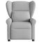 Fauteuil verstelbaar stof wolk grijs