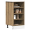 Onderkast 40x44,5x81,5 cm bewerkt hout artisanaal eikenkleur
