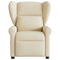 Fauteuil verstelbaar stof crmekleurig