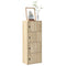 Boekenkast 40x24x102 cm bewerkt hout sonoma eikenkleurig