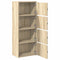 Boekenkast 40x24x102 cm bewerkt hout sonoma eikenkleurig