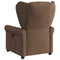 Fauteuil verstelbaar stof bruin