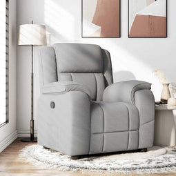 Fauteuil verstelbaar stof wolk grijs