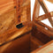 Halbankje 103x33x72 cm massief gerecycled hout