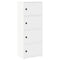 Boekenkast 40x24x102 cm bewerkt hout wit
