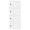 Boekenkast 40x24x102 cm bewerkt hout wit