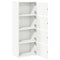 Boekenkast 40x24x102 cm bewerkt hout wit