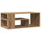Salontafel 100x50x40 cm bewerkt hout artisanaal eikenkleurig