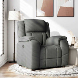 Fauteuil verstelbaar stof donkergrijs