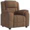 Fauteuil verstelbaar stof bruin
