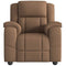 Fauteuil verstelbaar stof bruin