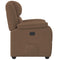 Fauteuil verstelbaar stof bruin