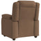 Fauteuil verstelbaar stof bruin