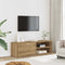 Tv-meubel 120x34x37 cm bewerkt hout artisanaal eikenkleur