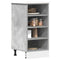 Onderkast 40x44,5x81,5 cm bewerkt hout betongrijs