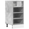Onderkast 40x44,5x81,5 cm bewerkt hout betongrijs