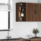Hangkast 20x29,5x60 cm bewerkt hout bruin eikenkleur