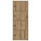 Boekenkast 40x24x102 cm bewerkt hout artisanaal eikenkleurig