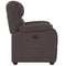Fauteuil verstelbaar stof donkerbruin