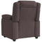 Fauteuil verstelbaar stof donkerbruin