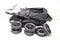 Deryan Luxe Elena Dubbele buggy- duo buggy – tandem buggy – Compact en lichtgewicht