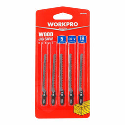 Zaagblad Workpro T101A0 Decoupeerzaag Hout (5 Stuks)
