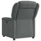 Fauteuil verstelbaar stof donkergrijs