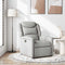 Fauteuil verstelbaar stof wolk grijs