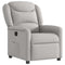 Fauteuil verstelbaar stof wolk grijs
