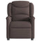 Fauteuil verstelbaar stof donkerbruin