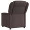 Fauteuil verstelbaar stof donkerbruin