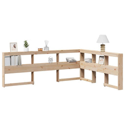 Boekenkast Hoofdeinde L-vormig 150 cm massief grenenhout