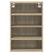 Hangkast 40x29,5x60 cm bewerkt hout sonoma eikenkleurig