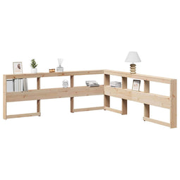 Boekenkast Hoofdeinde L-vormig 180 cm massief grenenhout