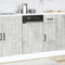 Vaatwaspaneel Lucca bewerkt hout betongrijs