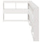 Boekenkast Hoofdeinde L-vormig 80 cm massief grenenhout wit