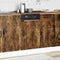 Vaatwaspaneel Kalmar 45x1,5x67 cm bewerkt hout gerookt eiken