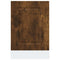 Vaatwaspaneel Kalmar 45x1,5x67 cm bewerkt hout gerookt eiken